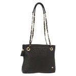 Bally Vintage Chain Shoulder Bag Quilted Leather - image 1