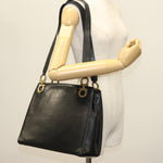 Salvatore Ferragamo Gancini Shoulder Bag Leather - image 12