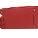 Hermes Birkin Handbag Red Togo with Palladium Hardware 35 - image 15