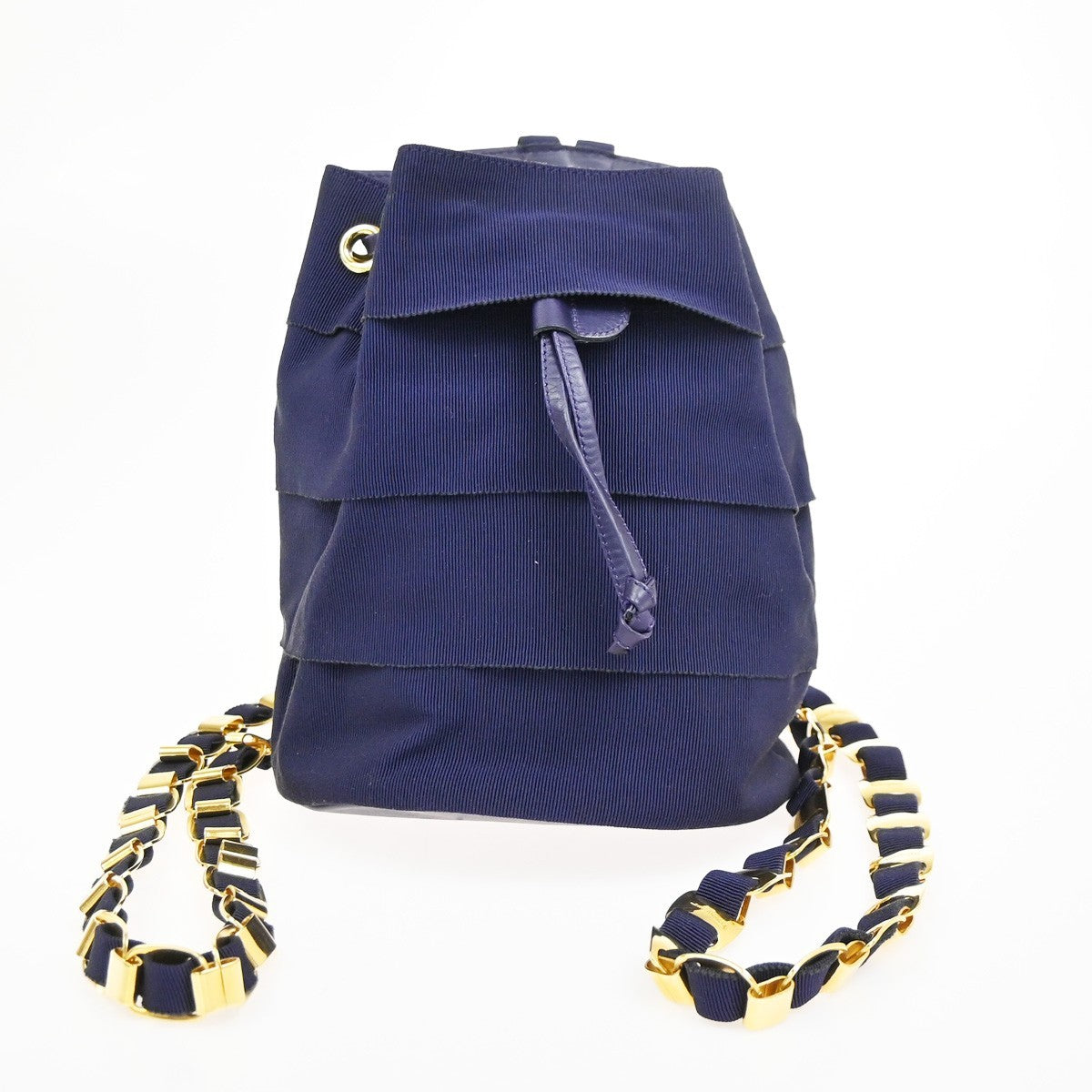 Salvatore Ferragamo Vara Chain Backpack Canvas - image 1