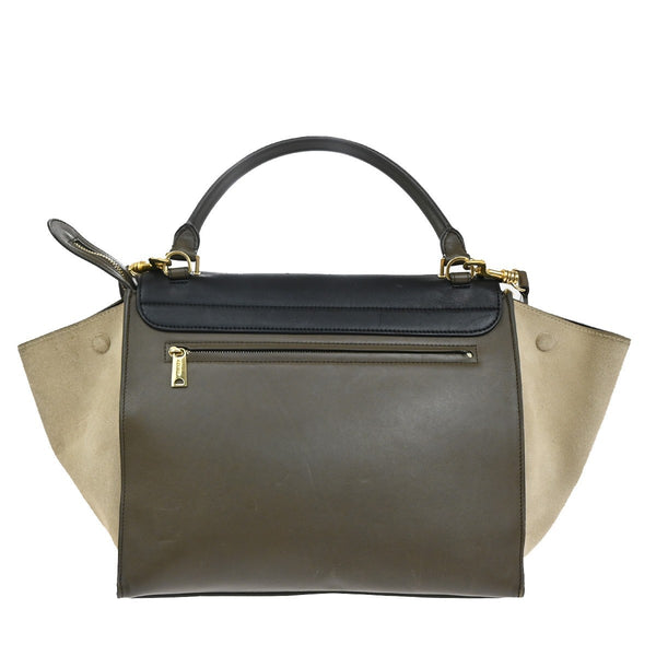 Celine Trapeze Bag Leather with Suede Medium