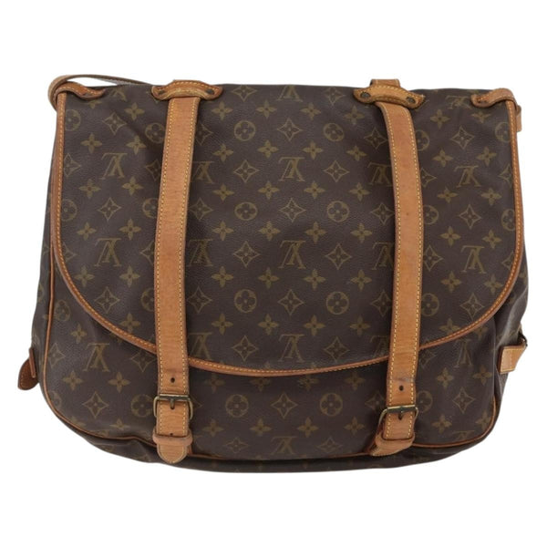 Louis Vuitton Saumur Handbag Monogram Canvas 43
