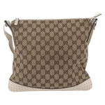 Gucci Zip Messenger Bag GG Canvas with Perforated Leather Small - image 2