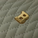Bally Vintage Chain Shoulder Bag Quilted Leather - image 19