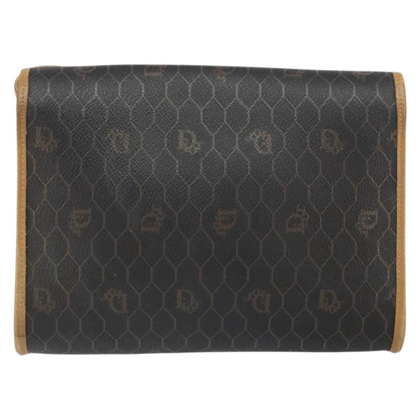 Christian Dior Vintage Honeycomb Shoulder Bag Canvas