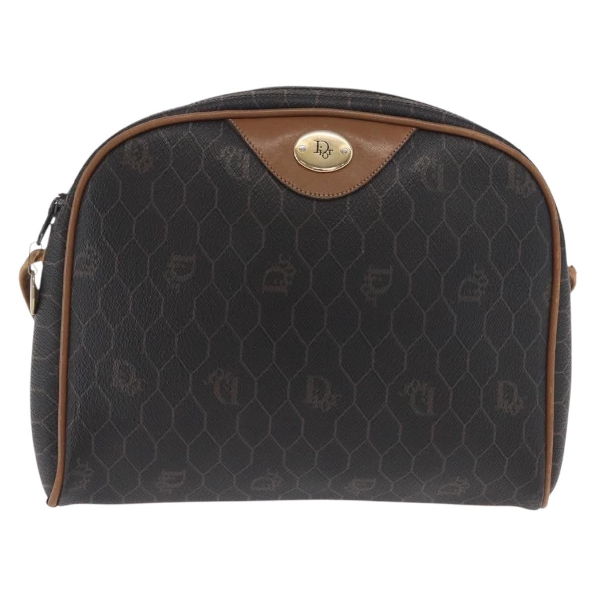 Christian Dior Vintage Honeycomb Shoulder Bag Canvas and Leather - image 1