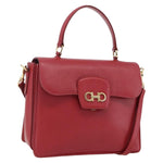 Salvatore Ferragamo Gancini handbag Leather - image 19