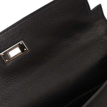 Hermes Kelly Handbag Black Togo with Gold Hardware 32 - image 9