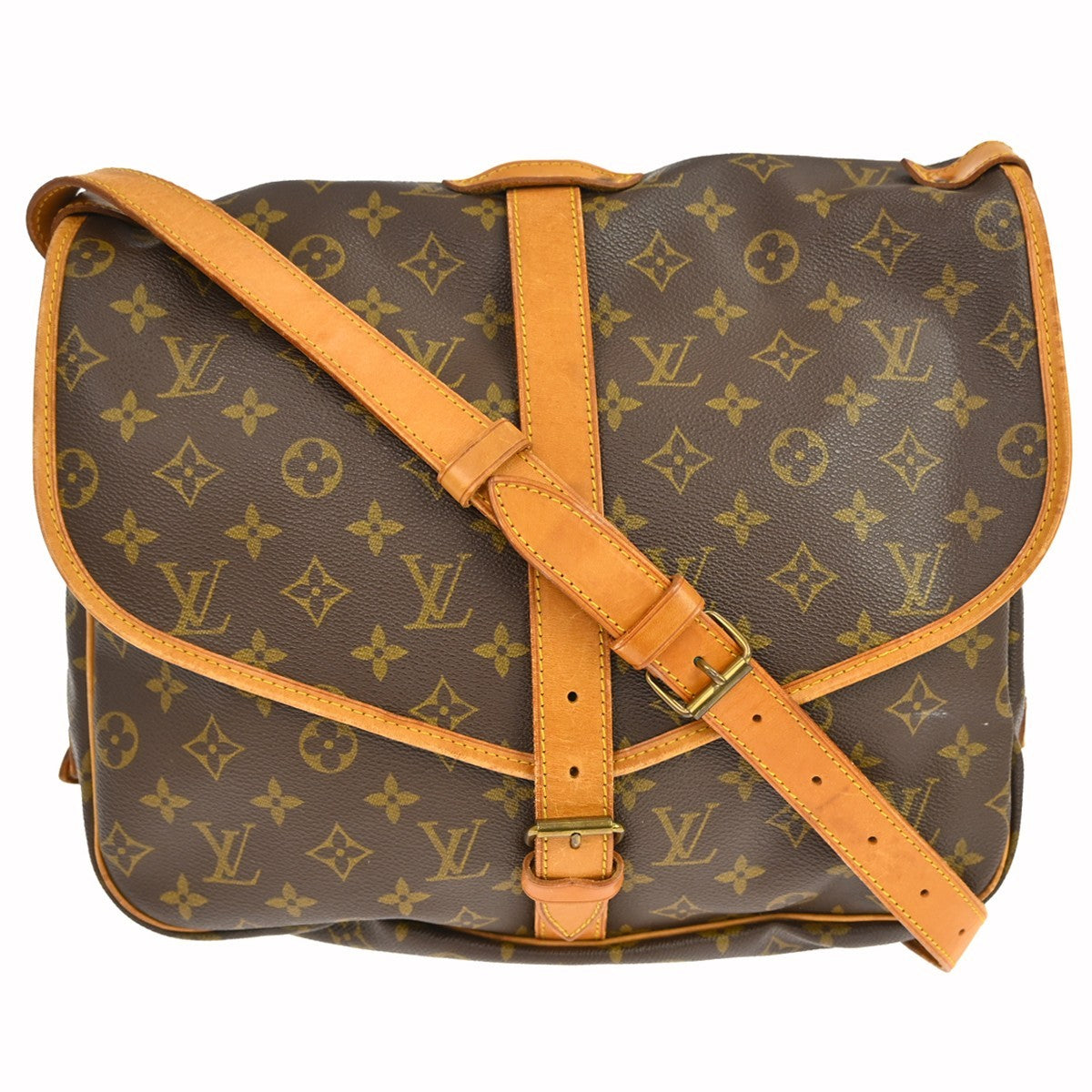 Louis Vuitton Saumur Handbag Monogram Canvas 35 - image 1