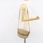 Christian Dior Vintage Honeycomb Shoulder Bag Canvas and Leather - image 13