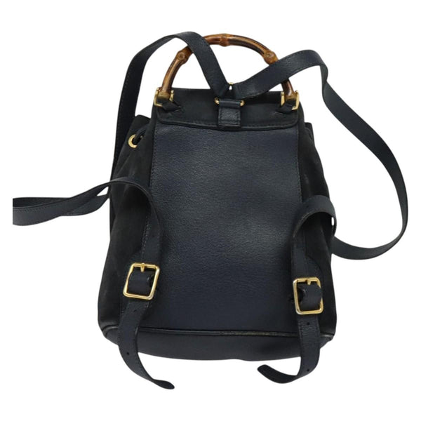 Gucci Gucci bamboo backpack daim mini