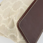 Celine Vintage Macadam Handbag Canvas and Leather - image 12