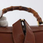 Gucci Vintage Bamboo Backpack Leather - image 8