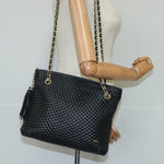 Bally Vintage Chain Shoulder Bag Quilted Leather - image 13