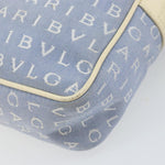 Bvlgari Logomania Shoulder Bag Canvas with Leather - image 11