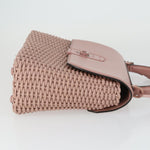 Salvatore Ferragamo Boxyz Top Handle Bag Woven Leather Medium - image 3