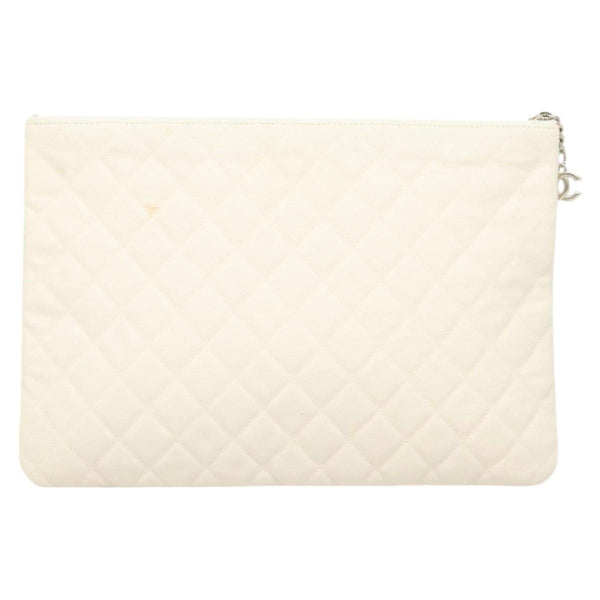 Chanel Coco Cuba Pouch Printed Quilted Canvas Medium