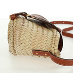 Chloe Marcie Basket Bag Raffia and Leather Small - image 4