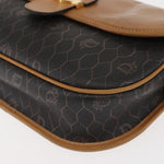 Christian Dior Vintage Honeycomb Shoulder Bag Canvas and Leather - image 11