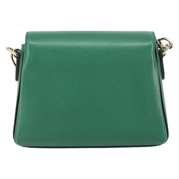 Gucci Interlocking Chain Crossbody Bag Leather Small