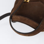 Salvatore Ferragamo Gancini handbag Suede - image 7