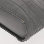 Chanel Vintage Chocolate Bar Metal Ring Tote Quilted Lambskin Medium - image 9