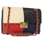 Chanel CC Clasp Chain Flap Bag Multicolor Quilted Lambskin Medium - image 1