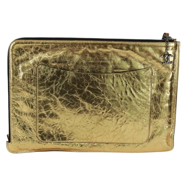 Chanel Feminine Pouch Crinkled Leather Medium