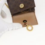 Celine Vintage Macadam Shoulder Bag Canvas and Leather - image 17