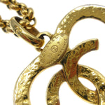 Chanel CC Heart Pendant Necklace Metal - image 5