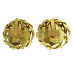 Chanel CC Button Clip-On Earrings Metal with Faux Pearl - image 2