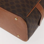 Celine Vintage Macadam Handbag Canvas and Leather - image 12