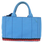 Prada Canapa Convertible Tote Canvas with Applique Mini - image 2