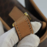 Celine Vintage Macadam Circle Logo Shoulder Bag Canvas and Leather - image 14