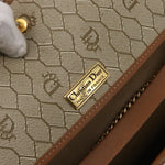 Christian Dior Vintage Honeycomb chain Canvas - image 6