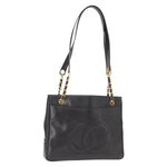Chanel Vintage CC Chain Tote Caviar Large - image 1