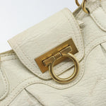 Salvatore Ferragamo Gancini handbag Leather - image 12