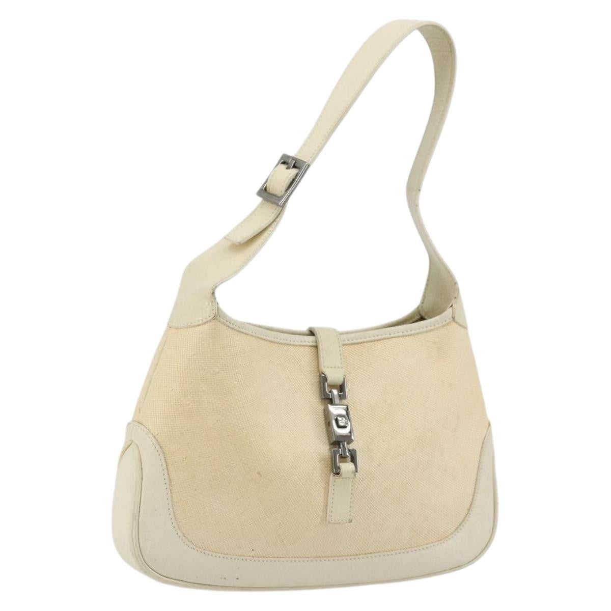 Gucci Vintage Jackie Shoulder Bag Canvas and Leather - image 1