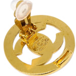 Chanel CC Round Earrings Metal - image 4