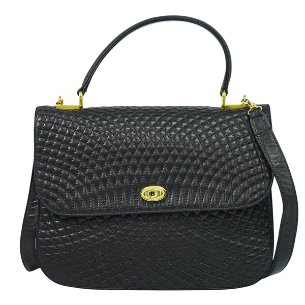 Bally Vintage Handbag Quilted Leather - image 1