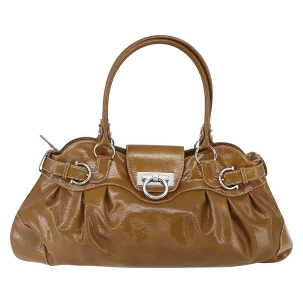 Salvatore Ferragamo Gancini handbag Patent leather - image 1