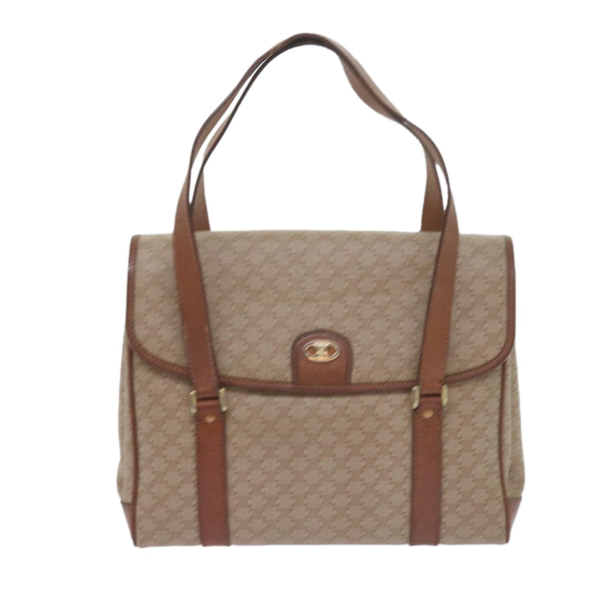 Celine Vintage Macadam Handbag Canvas and Leather - image 1
