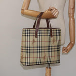 Burberry Top Handle Tote Haymarket Coated Canvas Medium - image 13