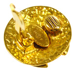 Chanel CC Button Clip-On Earrings Metal - image 4