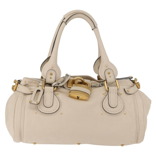 Chloe Paddington Lock Handbag Leather Medium
