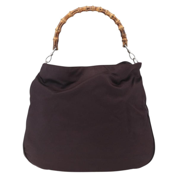 Gucci Vintage Bamboo Handle Bag Nylon - image 1
