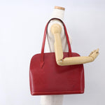 Louis Vuitton Lussac Handbag Epi Leather - image 14