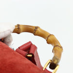 Gucci Gucci bamboo backpack daim mini - image 16