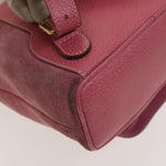 Gucci Gucci bamboo backpack daim mini - image 12