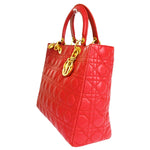 Christian Dior Vintage Lady Dior Bag Cannage Quilt Lambskin Medium - image 3